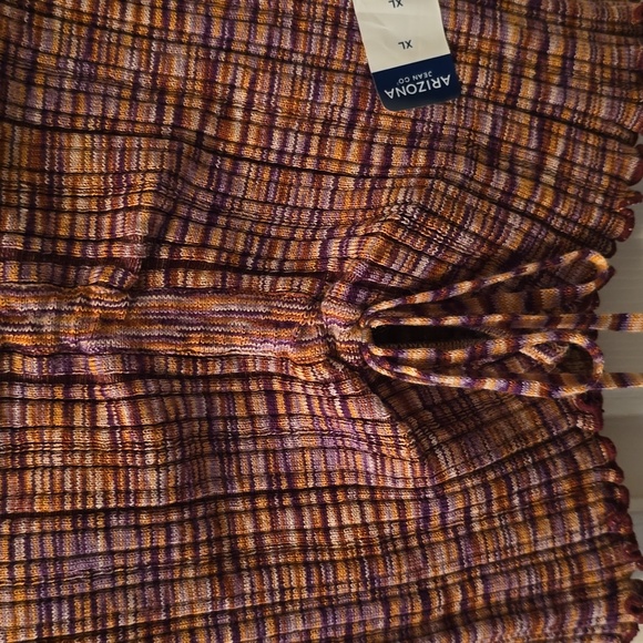 ARIZONA JEAN CO WOMEN'S JUNIORS SIZE PLUM CROP TOP SIZE XL - Picture 3 of 16